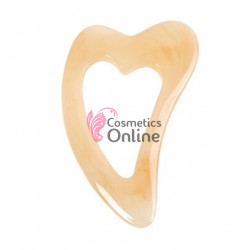 Accesoriu pentru masaj terapeutic Gua Sha Cod GH027DD Crem cu model